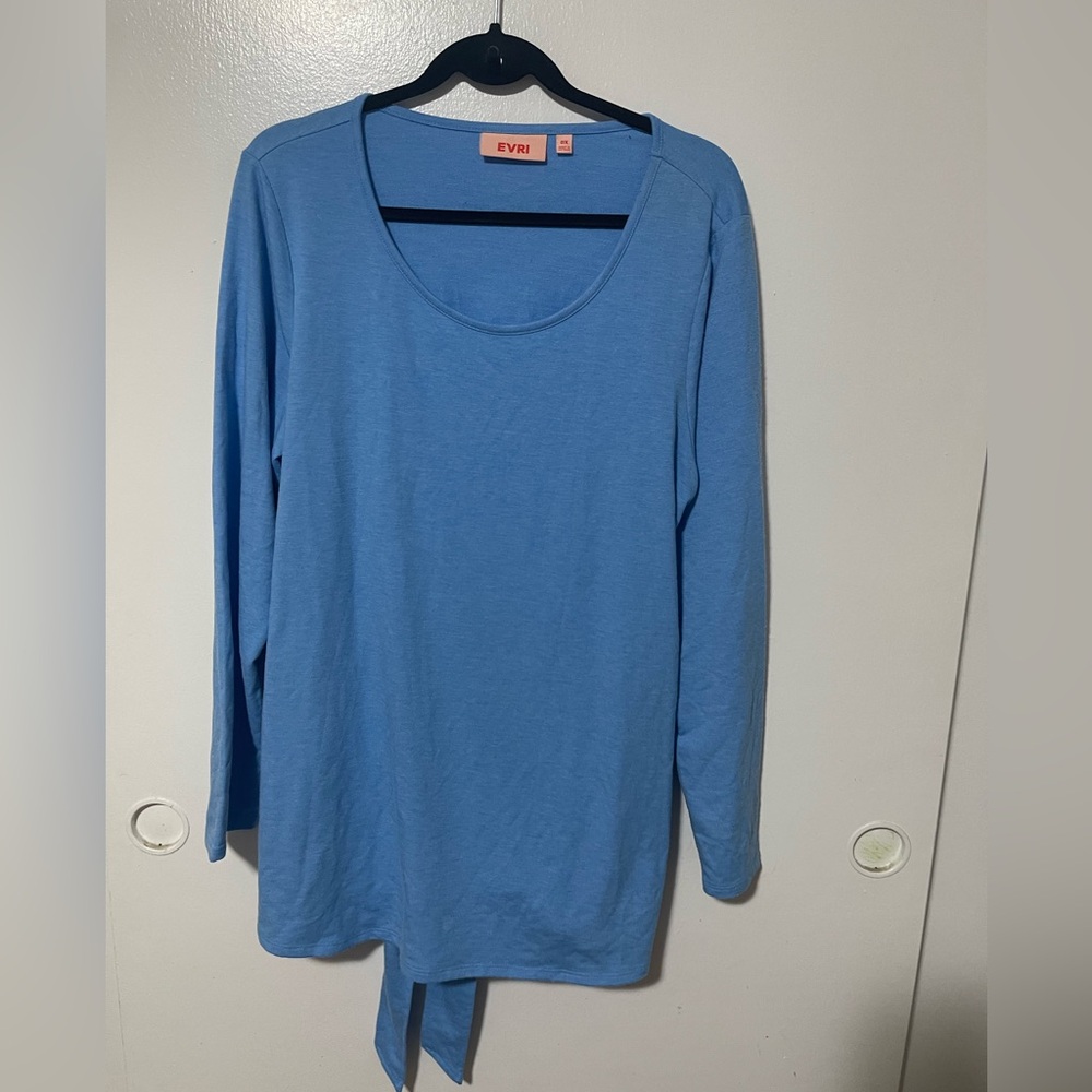 Evri blue longsleeve top